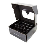 NRG NRG 700 Series M12 X 1.25 Steel Lug Nut w/Dust Cap Cover Set 21 Pc w/Locks & Lock Socket - Black