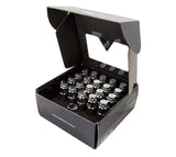 NRG NRG 700 Series M12 X 1.25 Steel Lug Nut w/Dust Cap Cover Set 21 Pc w/Locks & Lock Socket - Silver
