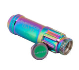 NRG 700 Series M12 X 1.25 Steel Lug Nut w/Dust Cap Cover Set 21 Pc w/Locks & Lock Socket - Neochrome 