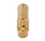 NRG 700 Series M12 X 1.25 Steel Lug Nut w/Dust Cap Cover Set 21 Pc w/Locks & Socket - Chrome Gold 