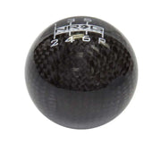 NRG NRG Ball Style Shift Knob - Heavy Weight 480G / 1.1Lbs. - Black Carbon Fiber (6 Speed)