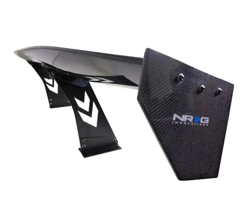 NRG Carbon Fiber Spoiler - Universal (69in.) w/NRG Logo / Stand Cut Out / Large Side Plate 