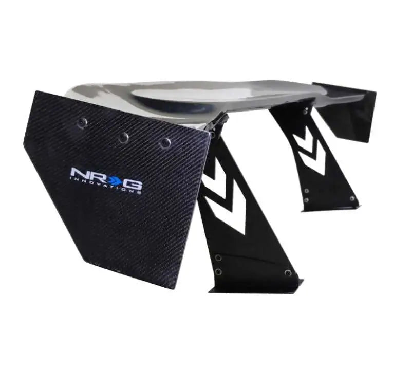 NRG Carbon Fiber Spoiler - Universal (69in.) w/NRG Logo / Stand Cut Out / Large Side Plate 