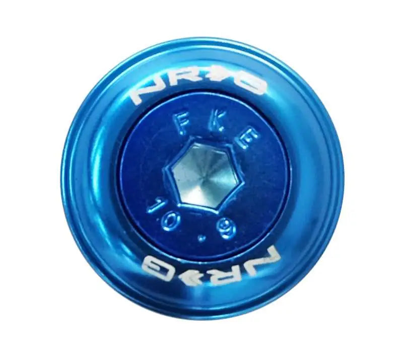NRG Fender Washer Kit w/Color Matched M6 Bolt Rivets For Plastic (Blue) - Set of 10 