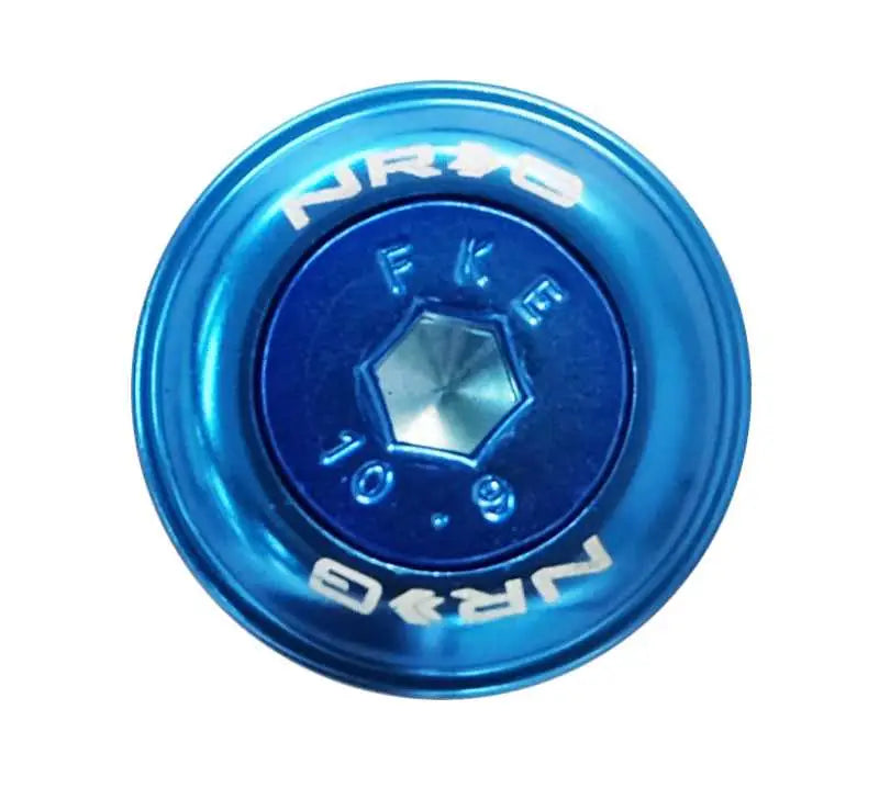 NRG Fender Washer Kit w/Color Matched M6 Bolt Rivets For Plastic (Blue) - Set of 10 