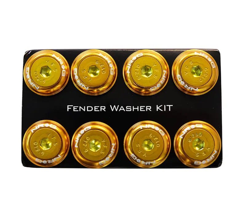 Gold NRG Fender Washer Kit with M8 bolt rivets for plastic fenders Rose Gold