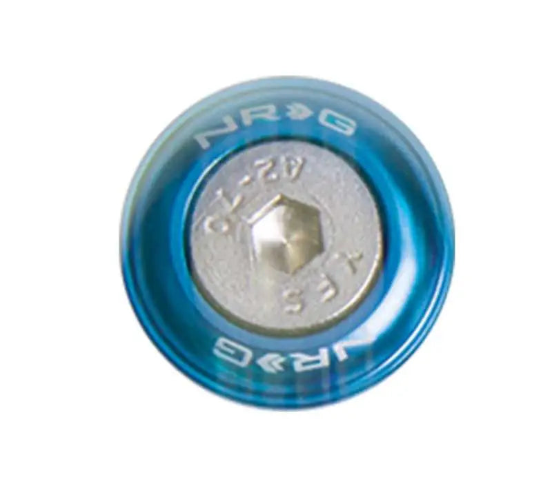 NRG Fender Washer Kit w/Rivets For Metal (Blue) - Set of 10 