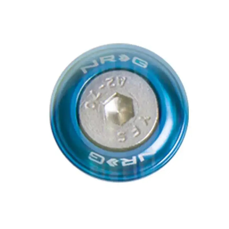 NRG Fender Washer Kit w/Rivets For Metal (Blue) - Set of 10 