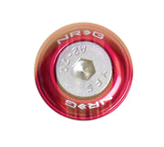 Red and silver nrg fender washer with hex bolt in nrg fender washer kit