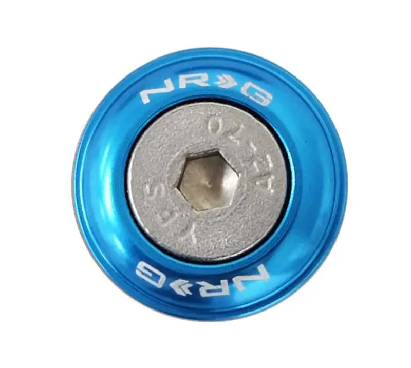 NRG Fender Washer Kit w/Rivets For Plastic (Blue) - Set of 10 