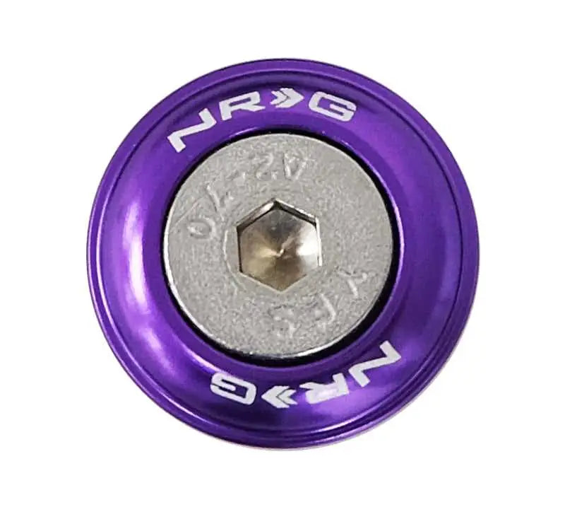 NRG Fender Washer Kit w/Rivets For Plastic (Purple) - Set of 10 
