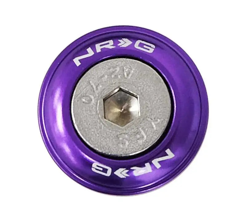 NRG Fender Washer Kit w/Rivets For Plastic (Purple) - Set of 10 