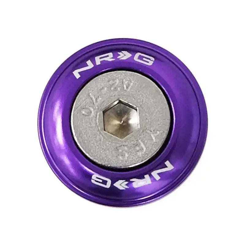 NRG Fender Washer Kit w/Rivets For Plastic (Purple) - Set of 10 