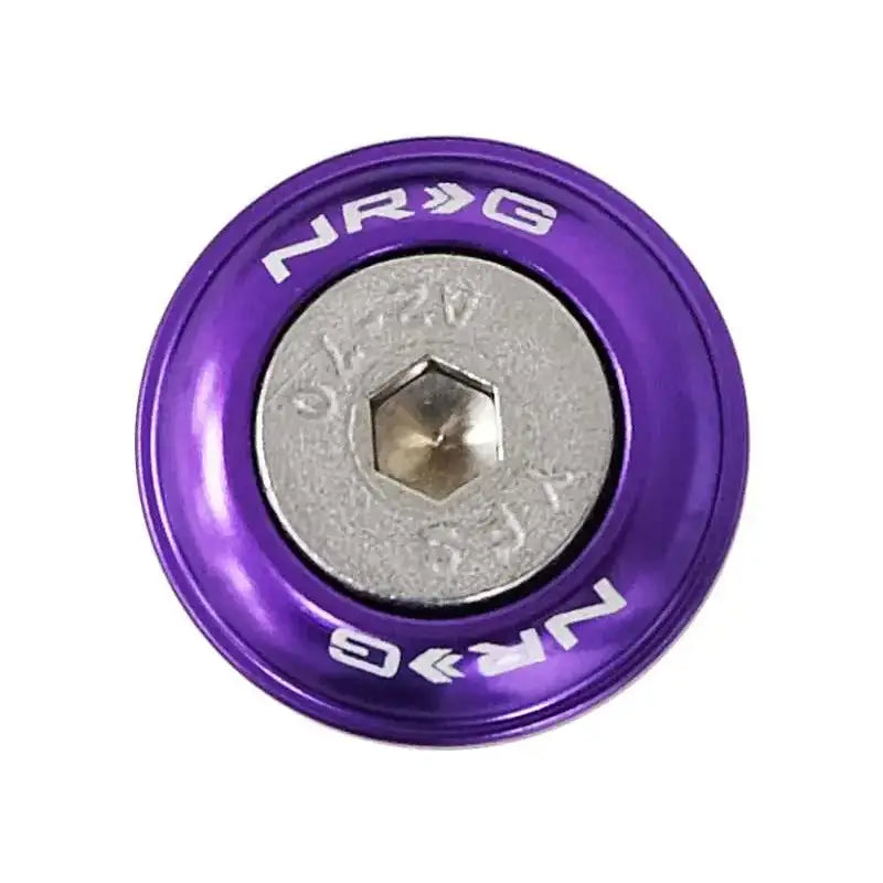 NRG Fender Washer Kit w/Rivets For Plastic (Purple) - Set of 10 
