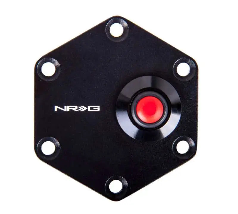NRG Hexagnal Steering Wheel Ring w/Horn Button - Black 