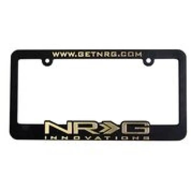 NRG License Plate Frame - Gold - Truck & Automotive