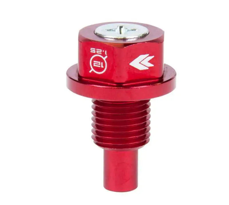 NRG Magnetic Oil Drain Plug M12X1.25 Infiniti/Lexus/Nissan/Toyota - Red 