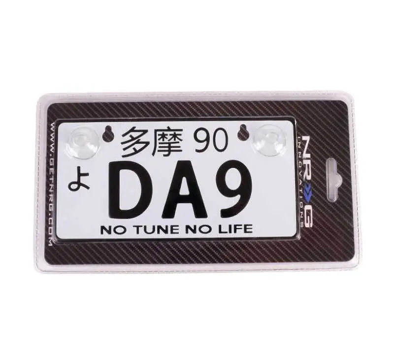NRG NRG Mini JDM Style Aluminum License Plate (Suction-Cup Fit/Universal) - DA9