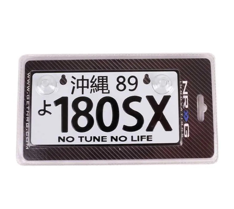 NRG NRG Mini JDM Style Aluminum License Plate (Suction-Cup Fit/Universal) - 180SX