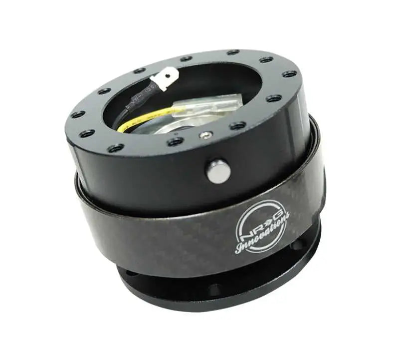 NRG NRG Quick Release Gen 2.0 - Black Body / Black Carbon Fiber Ring