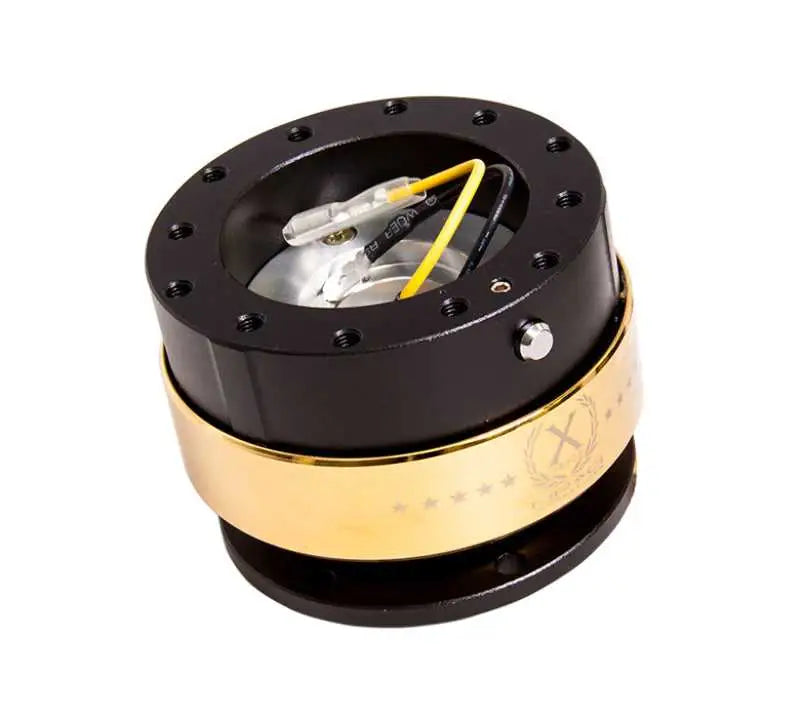 NRG Quick Release Gen 2.0 - Black Body / Chrome Gold Ring 