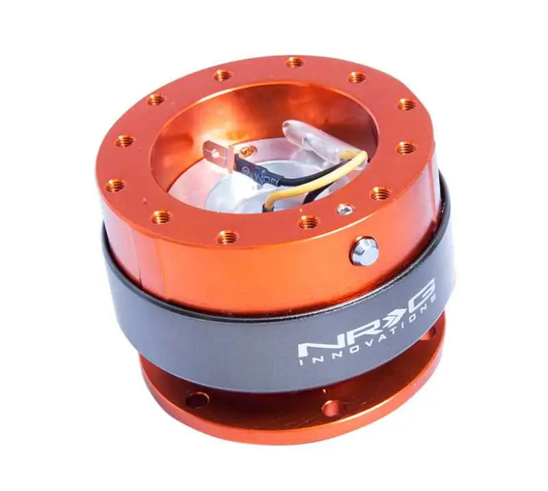 NRG Quick Release Gen 2.0 - Orange Body / Titanium Chrome Ring 
