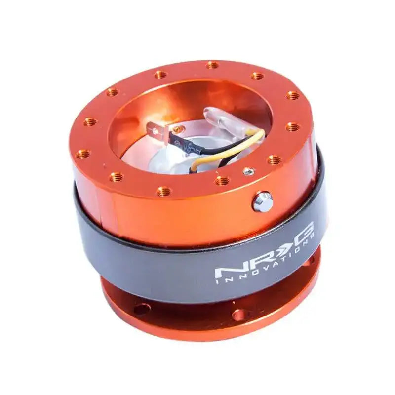 NRG Quick Release Gen 2.0 - Orange Body / Titanium Chrome Ring 