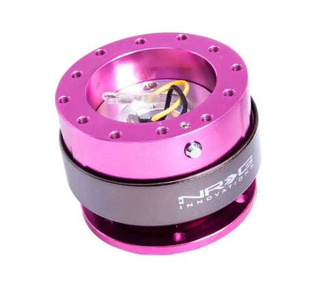 NRG NRG Quick Release Gen 2.0 - Pink Body / Titanium Chrome Ring