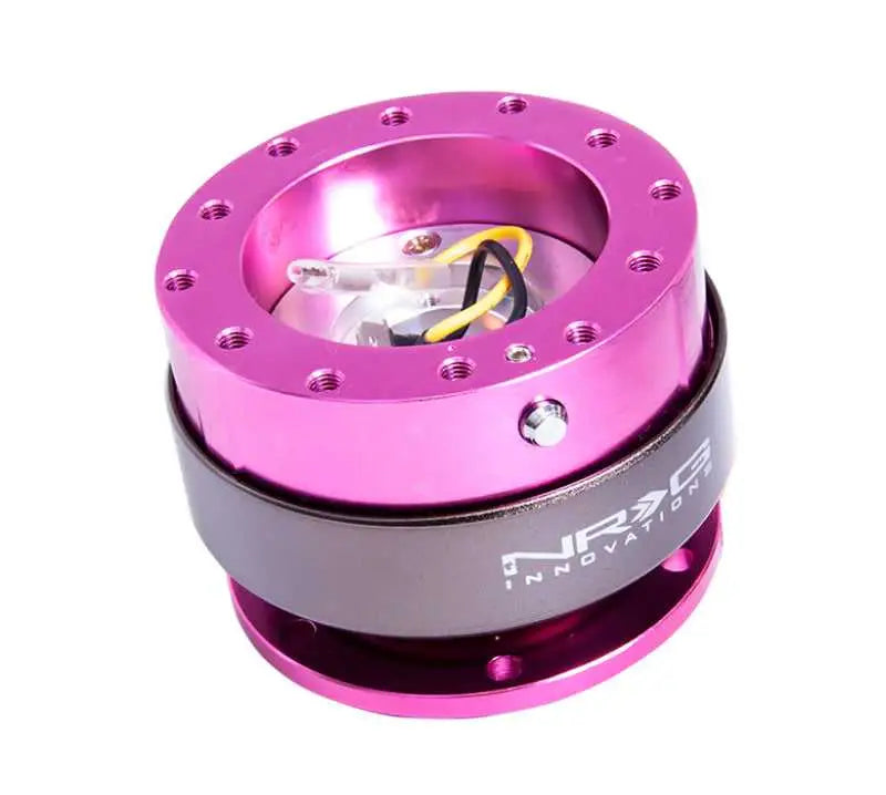 NRG Quick Release Gen 2.0 - Pink Body / Titanium Chrome Ring 
