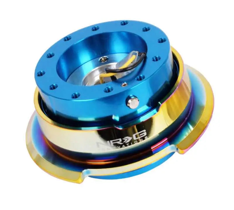 NRG NRG Quick Release Gen 2.8 - Blue Body / Neochrome Ring