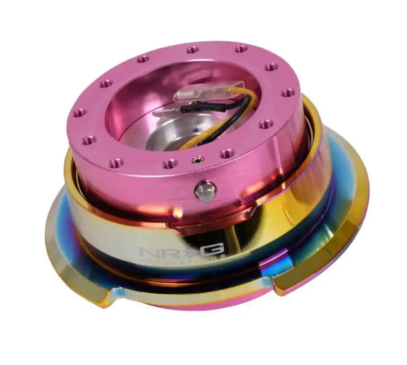 NRG Quick Release Gen 2.8 - Pink Body / Neochrome Ring 