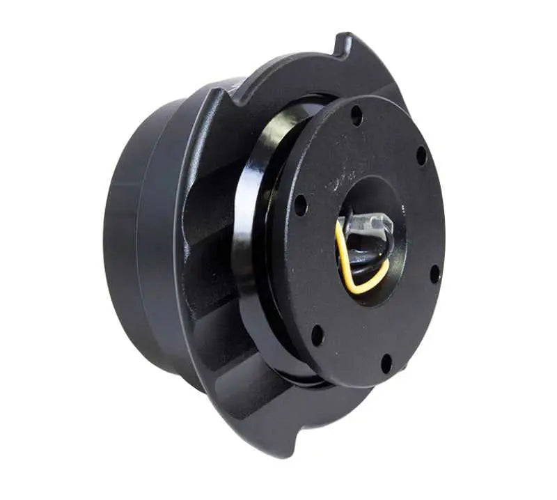 NRG Quick Release Kit Gen 2.5 - Black / Black Ring w/Finger Grooves 