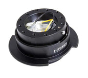 NRG NRG Quick Release Kit Gen 2.5 - Black / Black Ring w/Finger Grooves