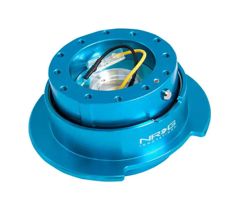 NRG NRG Quick Release Kit Gen 2.5 - New Blue Body / Titanium Chrome Ring