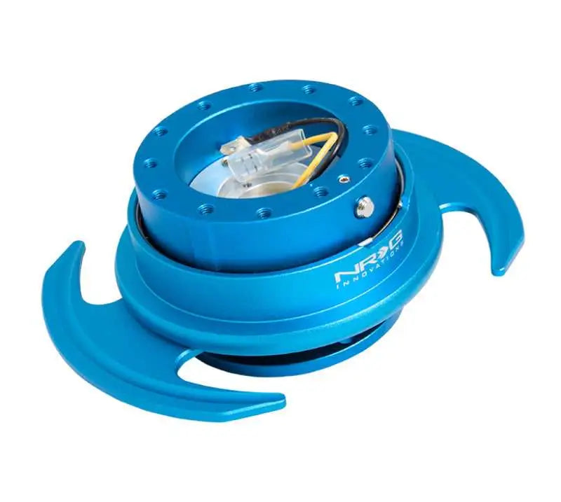 NRG NRG Quick Release Kit Gen 3.0 - Blue Body / Blue Ring w/Handles