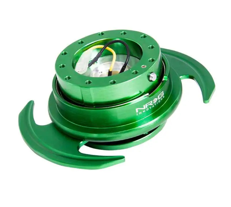NRG Quick Release Kit Gen 3.0 - Green Body / Green Ring w/Handles 