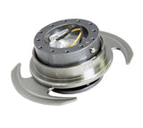 NRG Quick Release Kit Gen 3.0 - Gunmetal Body / Gunmetal Ring w/Handles 