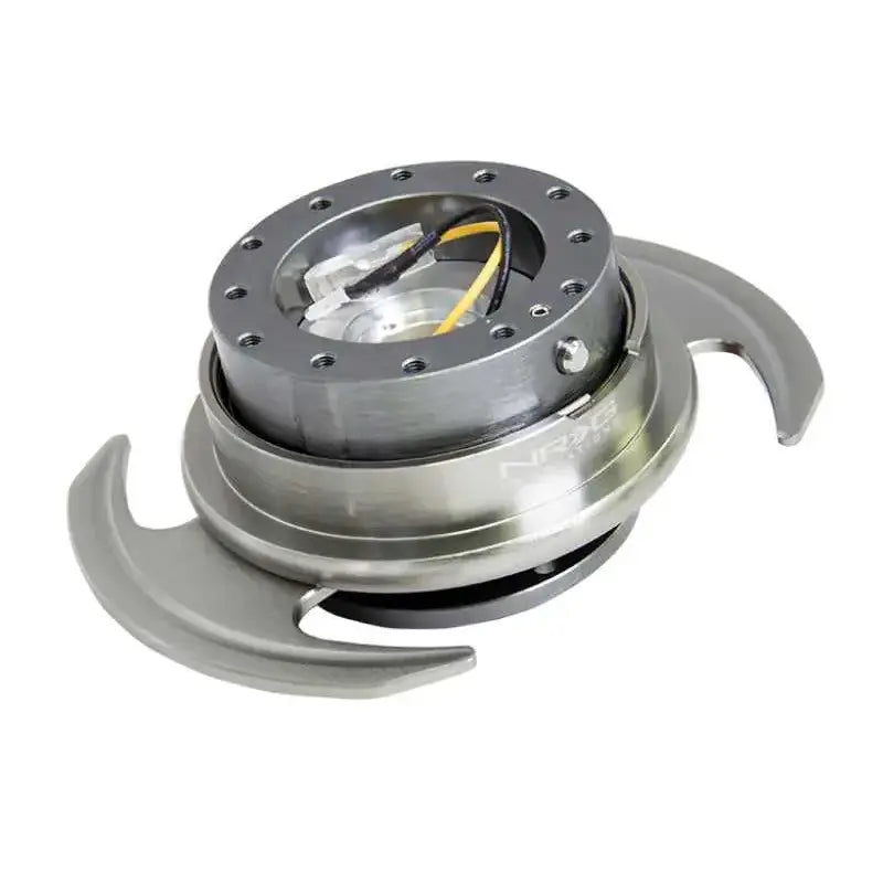 NRG Quick Release Kit Gen 3.0 - Gunmetal Body / Gunmetal Ring w/Handles 