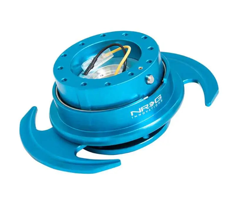 NRG Quick Release Kit Gen 3.0 - New Blue Body / New Blue Ring w/Handles 