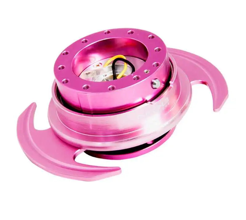 NRG NRG Quick Release Kit Gen 3.0 - Pink Body / Pink Ring w/Handles
