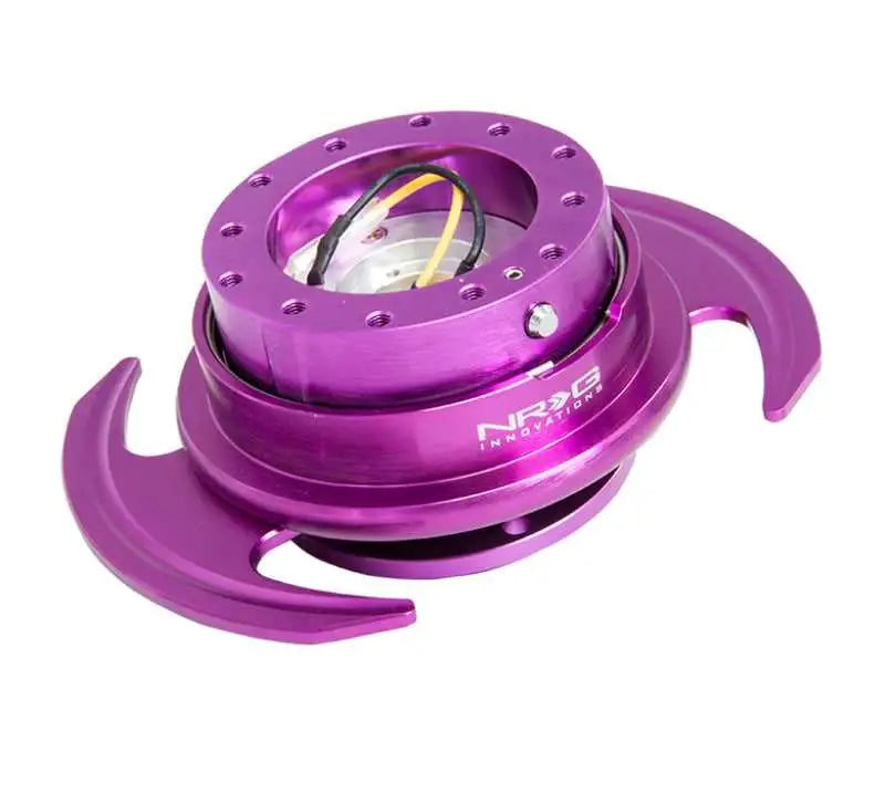 NRG Quick Release Kit Gen 3.0 - Purple Body / Purple Ring w/Handles 
