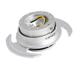 NRG NRG Quick Release Kit Gen 3.0 - Silver Body / Silver Ring w/Handles