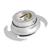 NRG NRG Quick Release Kit Gen 3.0 - Silver Body / Silver Ring w/Handles