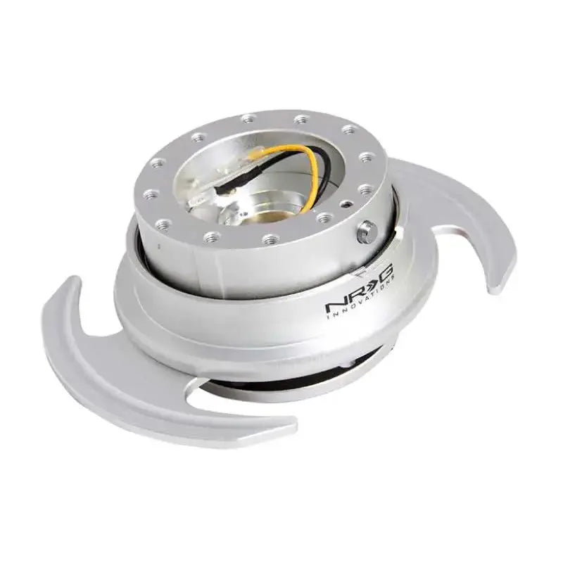 NRG NRG Quick Release Kit Gen 3.0 - Silver Body / Silver Ring w/Handles