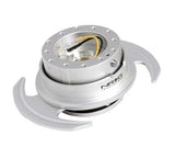 NRG Quick Release Kit Gen 3.0 - Silver Body / Silver Ring w/Handles 