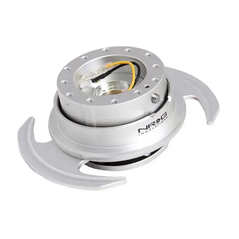 NRG Quick Release Kit Gen 3.0 - Silver Body / Silver Ring w/Handles 