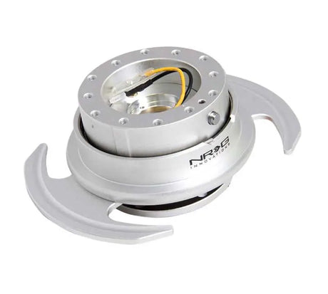 NRG Quick Release Kit Gen 3.0 - Silver Body / Silver Ring w/Handles 