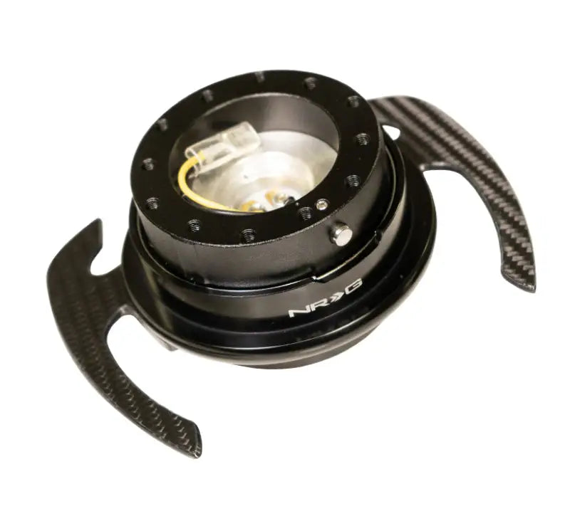NRG Quick Release Kit Gen 4.0 - Black Body and Ring with Carbon Fiber Handles