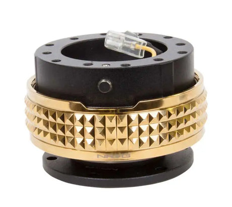 NRG Quick Release Kit - Pyramid Edition - Black Body / Chrome Gold Pyramid Ring 