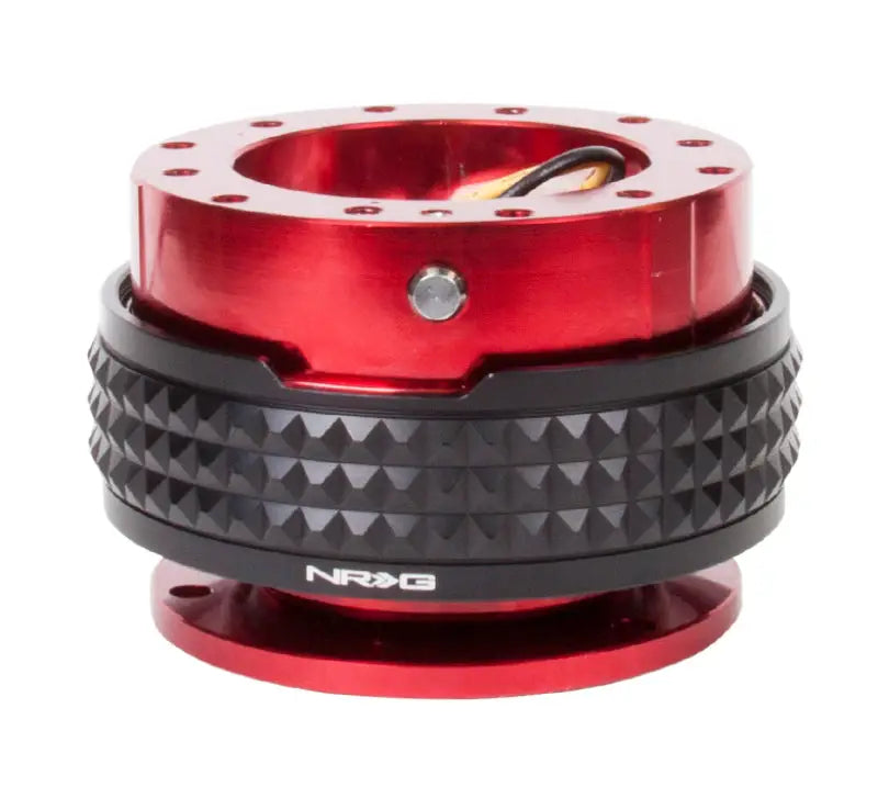 NRG Quick Release Kit - Pyramid Edition - Red Body / Black Ring - Truck & Automotive